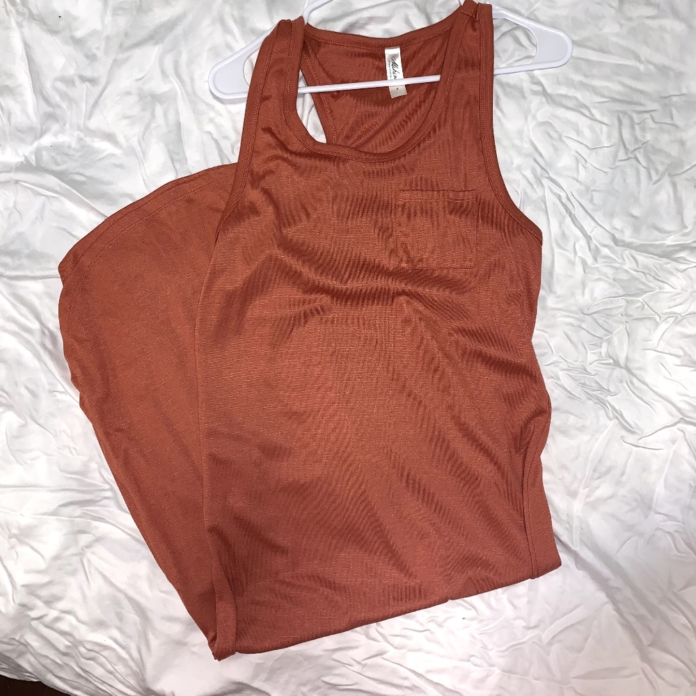 Burnt orange dress